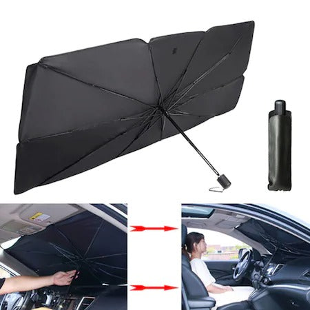 Parasolar auto pliabil tip umbrela